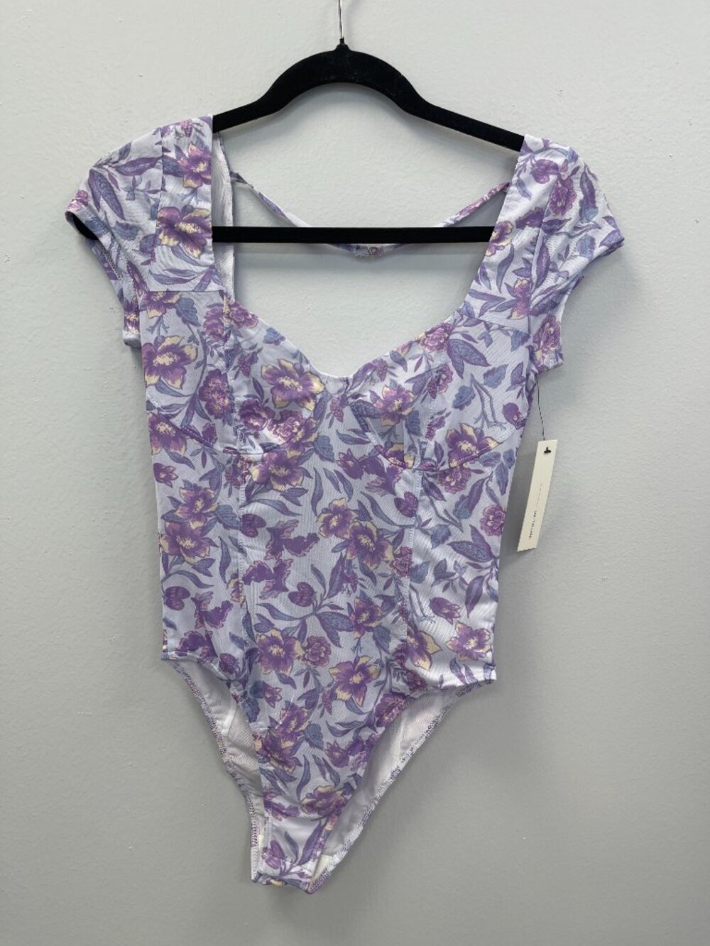 Lani the Label Alexa Bodysuit in Lavender Floral - Small - NWT